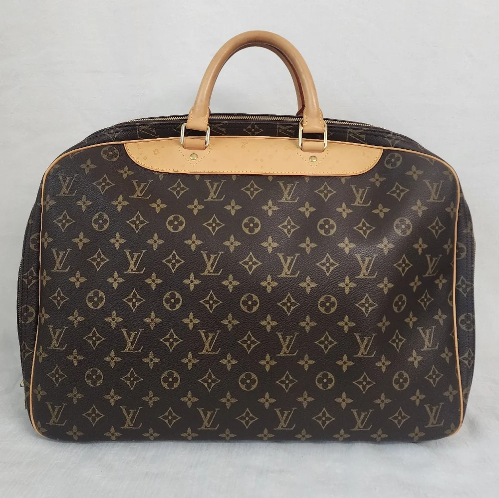 Auth Louis Vuitton Alize 24 Heures Monogram Travel Bag